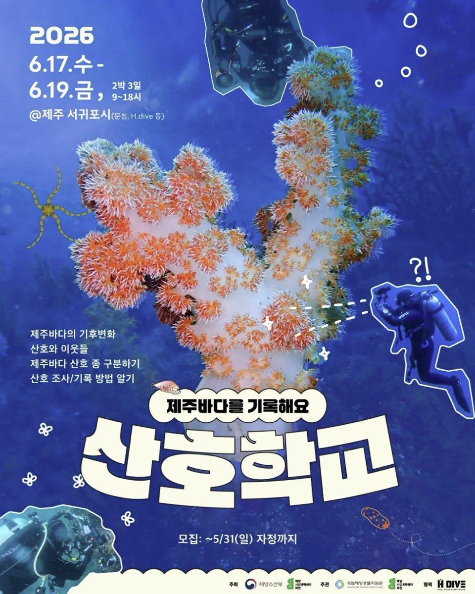 2026 산호학교 '제주바다를 기록해요'